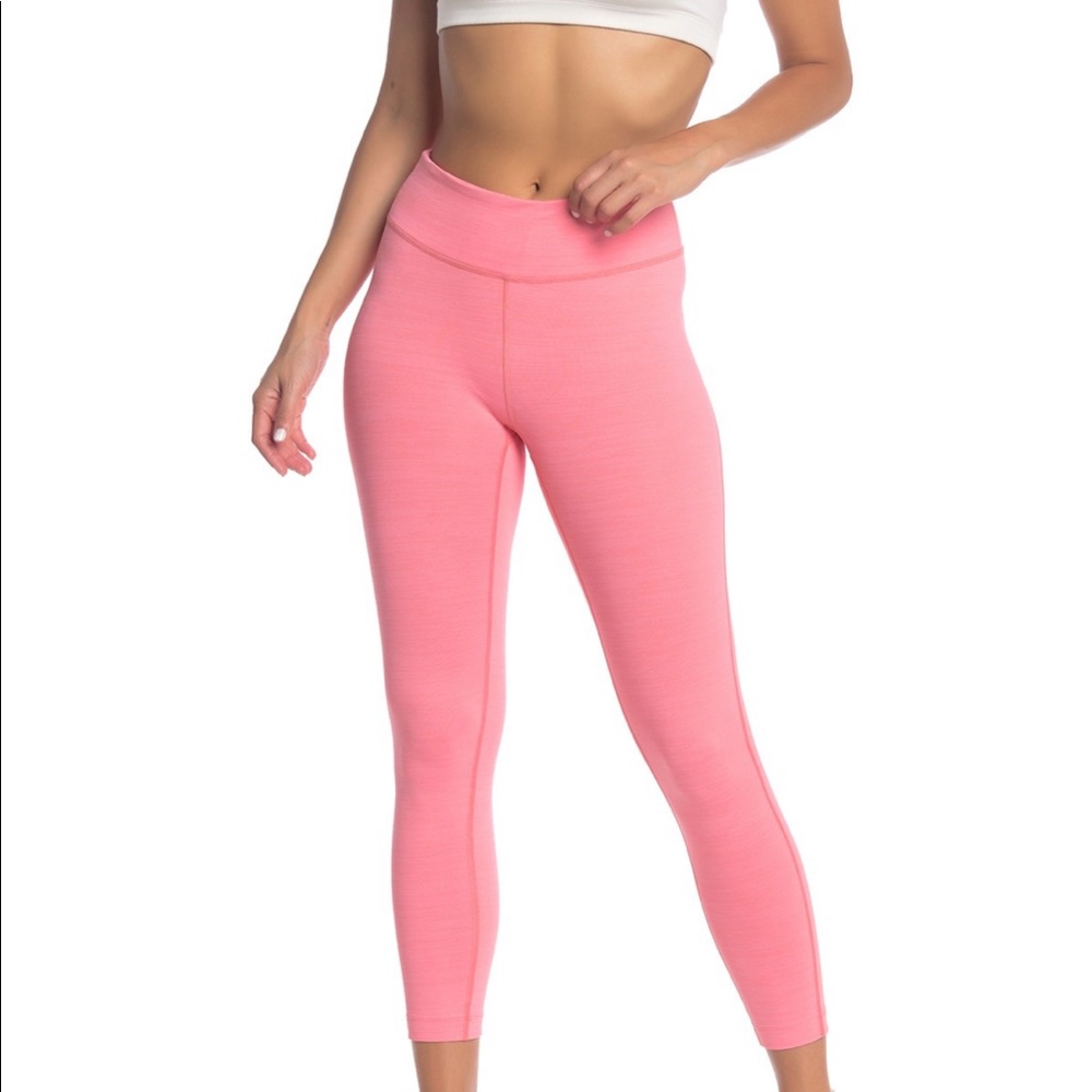 Outdoor voices tech sweat 3/4 leggings coral